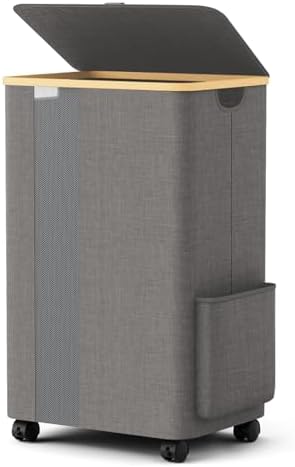 BlissTotes Laundry Basket with Lid and Wheels