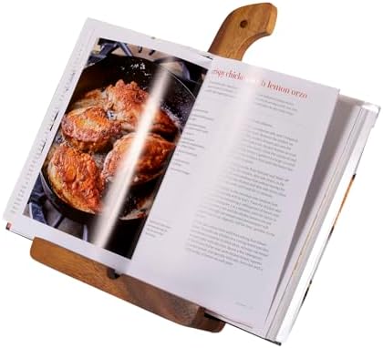 Acacia Wood Cookbook Tablet Holder