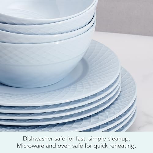 Mikasa Trellis Pastel Bone China Dinnerware Set 12 Piece 1