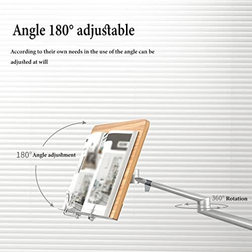 Adjustable Book Stand with 2 Spring Clips for Reading and Laptop Use