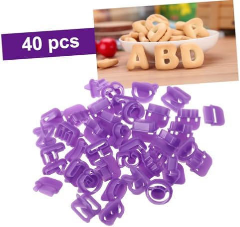 FUNOMOCYA 40Pcs Alphabet Number Cookie Cutters Baking Set