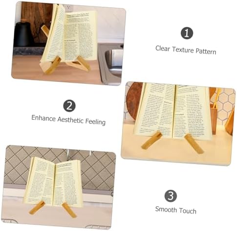 Zerodeko Wooden Recipe Stand Book Holder