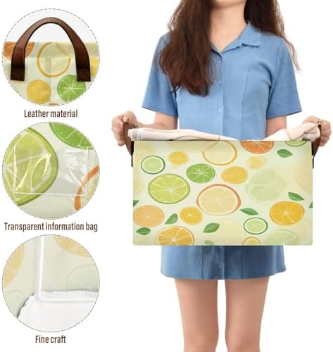YETTASBIN Lemon Storage Basket 32L Collapsible
