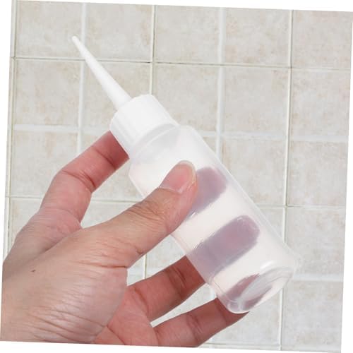 Kichvoe 4pcs Condiment Squeeze Bottles with Moveable Lids