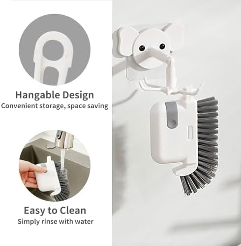 3-In-1 Window Cleaning Brush with Tweezers