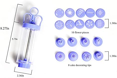 LING Cookie Press Set with 10 Discs and 8 Tips