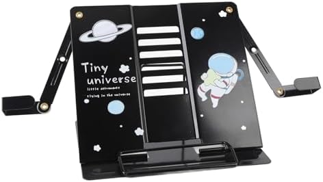 Asixxsix Small Metal Book Stand with Pattern Design 1