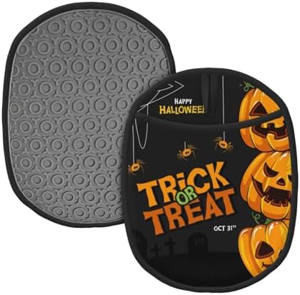 Halloween Pumpkin Silicone Oven Mitts with Pocket