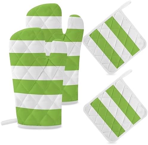 Curdesi 4PCS Oven Mitts and Pot Holders Set 1