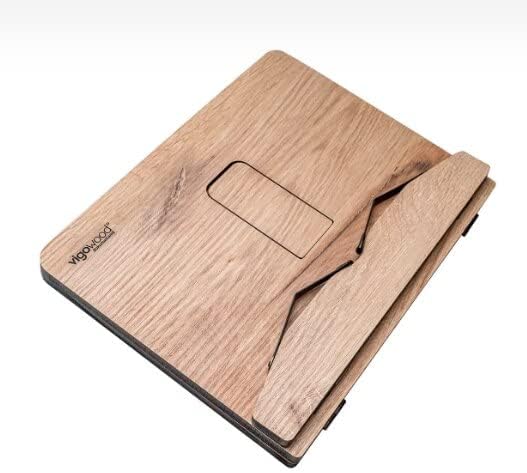Wooden Adjustable Book Stand for Reading and Cooking
