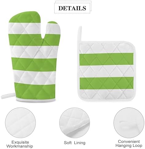 Curdesi 4PCS Oven Mitts and Pot Holders Set 1