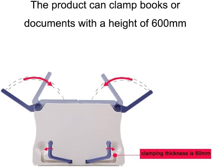 Portable Reading Stand with Anti-Skid Base and Blue Foot Support