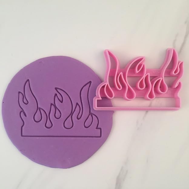 Custom 2Inch 3Inch Flame Burning Cookie Cutter for Fondant Cake Baking
