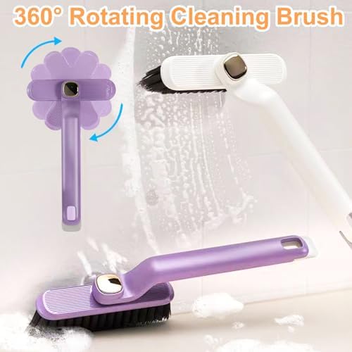2 PCS Rotating Crevice Brush and 2PCS Hard Bristle Brush Set