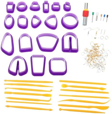 OHPHCALL Purple Plastic Polymer Clay Cutter Kit