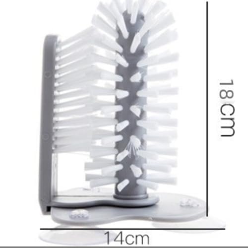 Cup Scrubber 2-in-1 Glass Bottle Interior Cleaning Brush