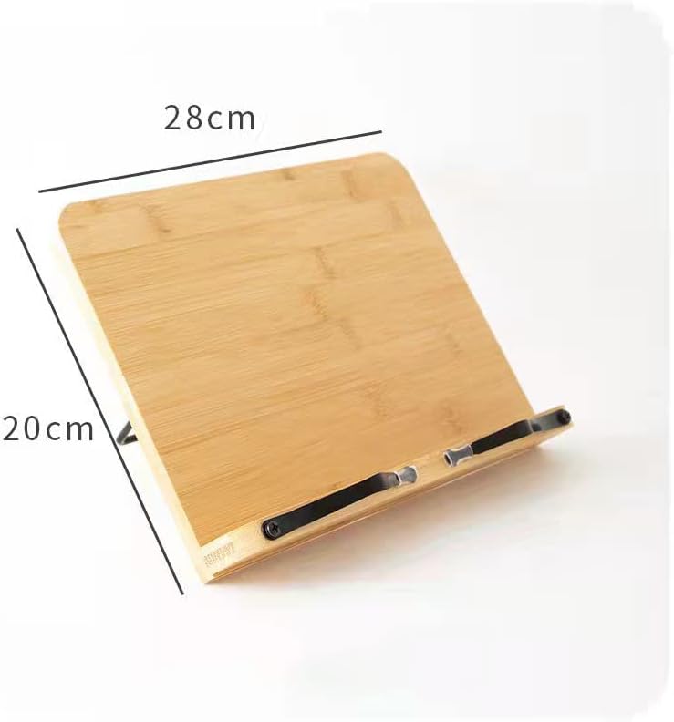 Foldable Wood Cookbook Stand Adjustable Reading Rack