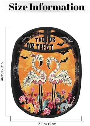 Buewutiry Halloween Flamingos Oven Mitts Set