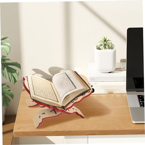 Eioflia Bible Stand Foldable Wooden Quran Holder 1