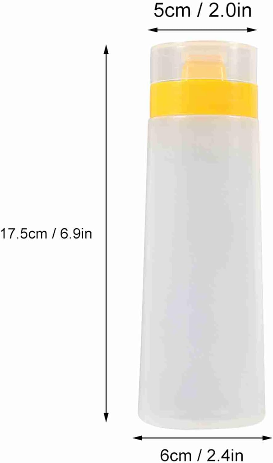 GLOGLOW 4 Hole 300ml Condiment Squeeze Bottle