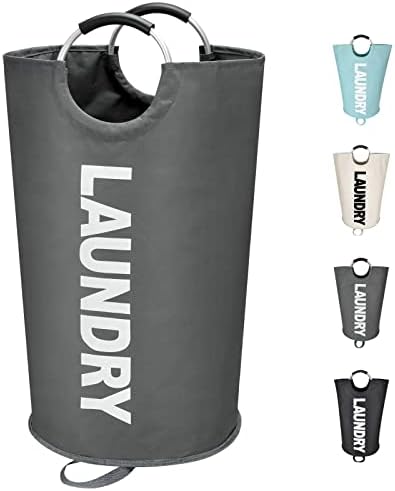 90L Large Laundry Basket with Waterproof Foam Protected Aluminum Handles