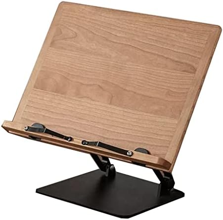 UHRLGHS Wood Cookbook Stand with Paper Clips