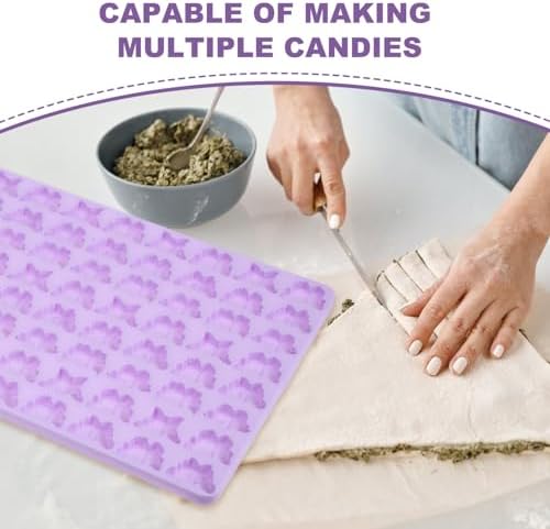 Hoement DIY Butterfly Fondant Silicone Cookie Mold 72 Grid Reusable