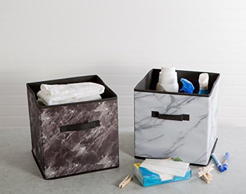 DII Laundry Storage Collection Set of 4 Foldable Bins Black