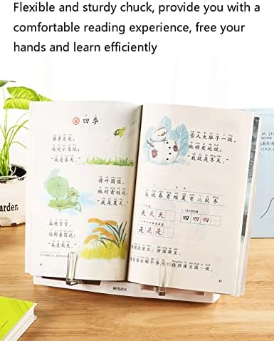 Creative Modern Plastic Portable Book Stand - Adjustable Folding Hands-Free Holder
