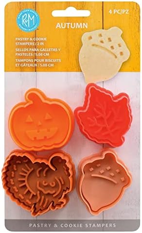 RM Autumn Theme Pastry Cookie Stamper Set of 4 1