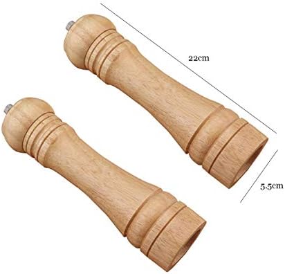 Wooden Salt and Pepper Mill Set 2 Pack