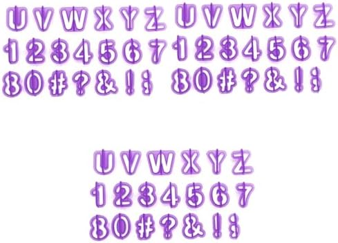 MAGICLULU 120 Pcs DIY Alphabet Cookie Cutters Set