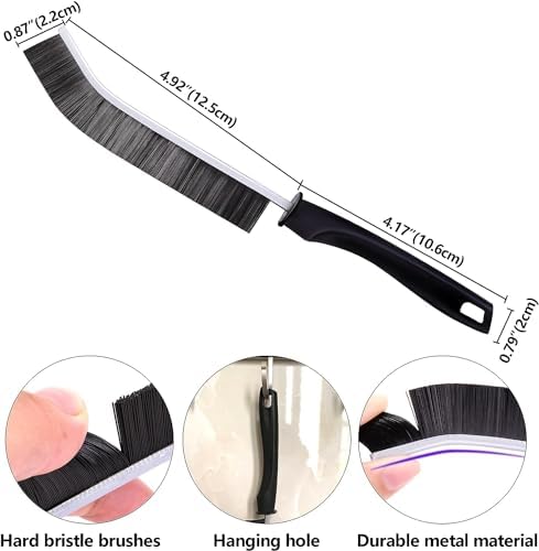 Lemcrvas 4Pcs Crevice Cleaning Brush Set