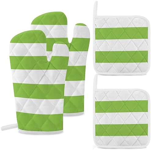 Curdesi 4PCS Oven Mitts and Pot Holders Set 1