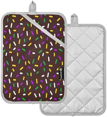 Kcldeci Colorful Sprinkles 2Pack Oven Mitts