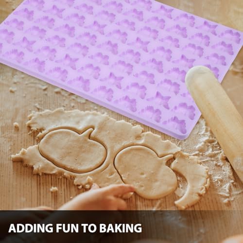 Hoement DIY Butterfly Fondant Silicone Cookie Mold 72 Grid Reusable