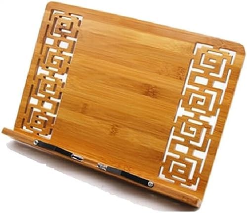 JACCOS Adjustable Bamboo Book Stand with Foldable Design
