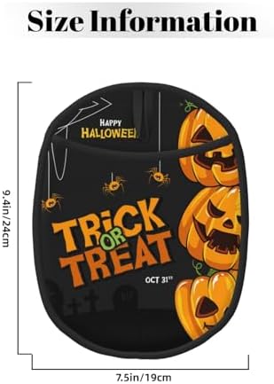 Halloween Pumpkin Silicone Oven Mitts with Pocket