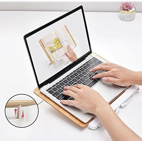 UHRLGHS Adjustable Cookbook Stand with Page Clips