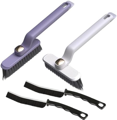 2 PCS Rotating Crevice Brush and 2PCS Hard Bristle Brush Set