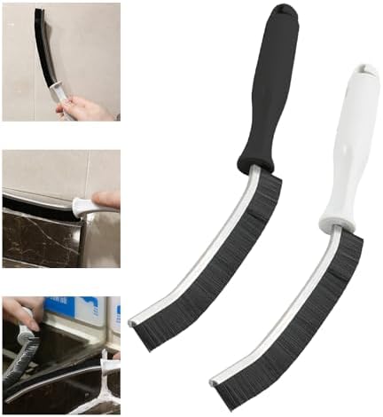 2Pcs Hard Bristle Crevice Cleaning Brush for Kitchen Bathroom and Windows