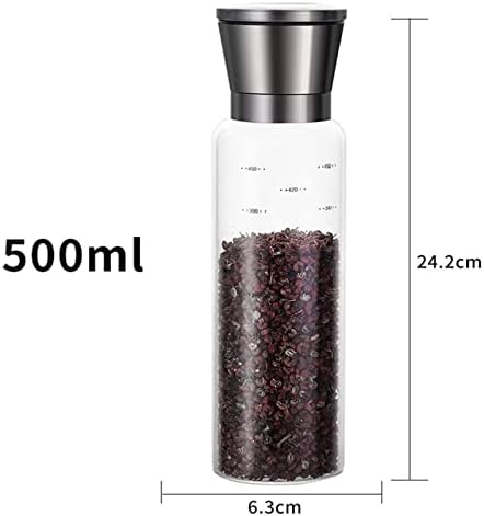 SLOFL Salt Pepper Mill Set of 2 Adjustable Coarseness Grinders 1
