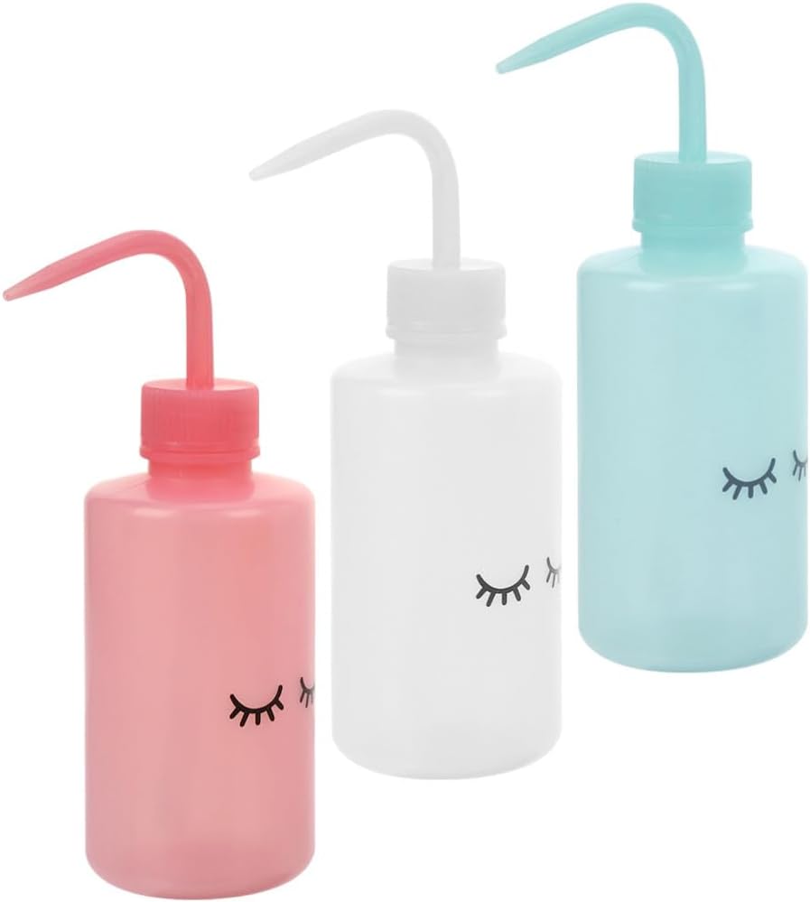 NIYANGLE 3pcs Curved Mouth Squeeze Bottle Set