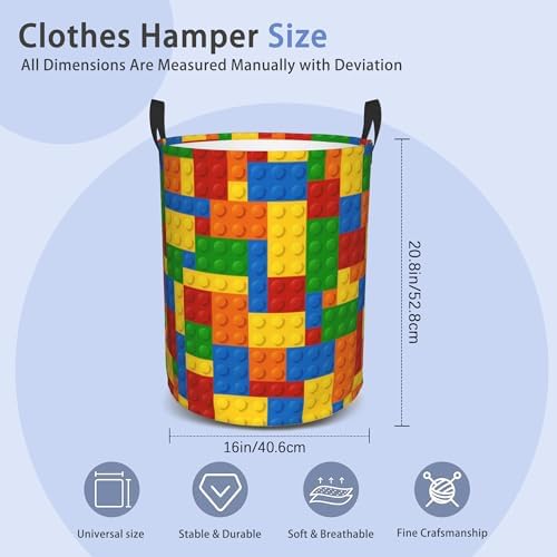 Foldable Waterproof Laundry Basket with Handles