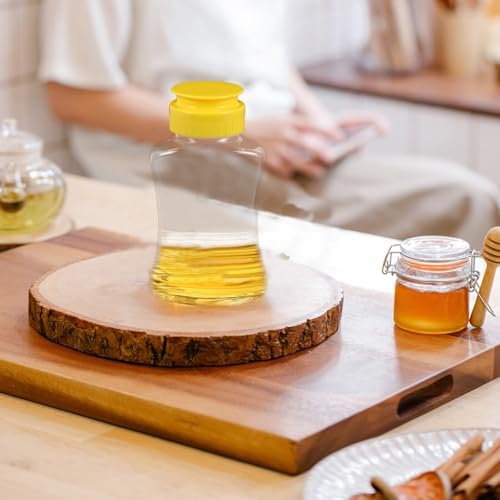Cabilock 180ml Squeeze Honey Bottles Set with Lids and Funnel