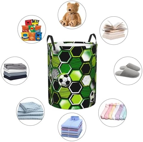 Gbuzozie Football Ball Laundry Hamper with 38L Capacity