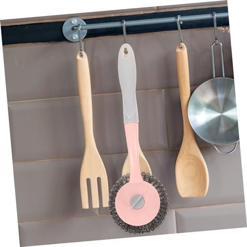 Minkissy 2pcs Pot Pan Brush Kitchen Cleaning Brush Light Grey