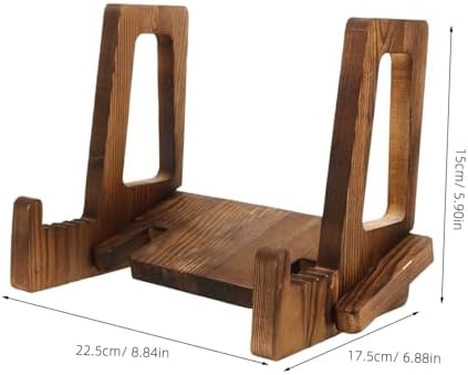 IMIKEYA 2pcs Wooden Recipe Stand Cookbook Holder Kitchen Decor