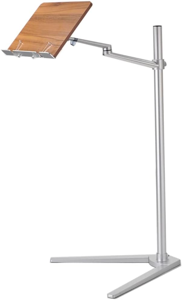 Adjustable Book Stand with 2 Spring Clips for Reading and Laptop Use