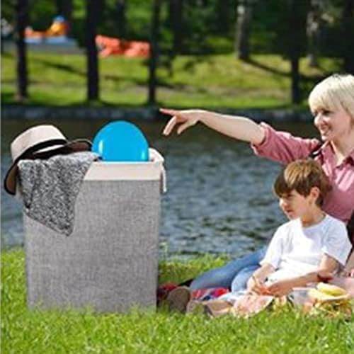 Restokki Laundry Baskets with Handle 65L Collapsible Oxford Cloth Hamper